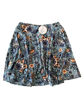 19” Floral Athletic Knee length Skort